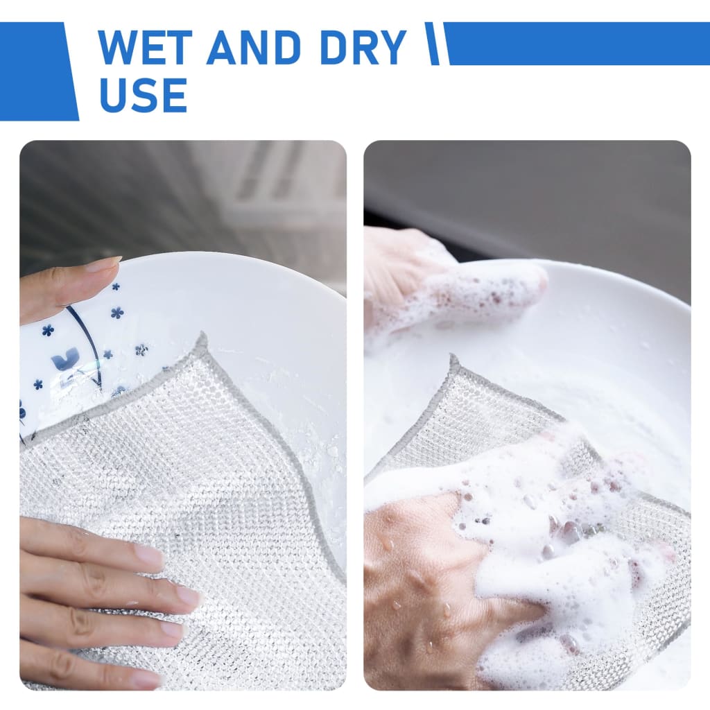 Reusable Diamond Weave Scrubber Cloths