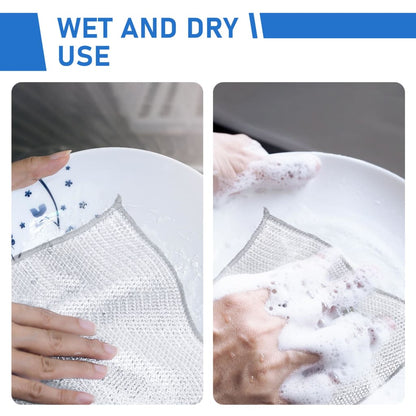Reusable Diamond Weave Scrubber Cloths