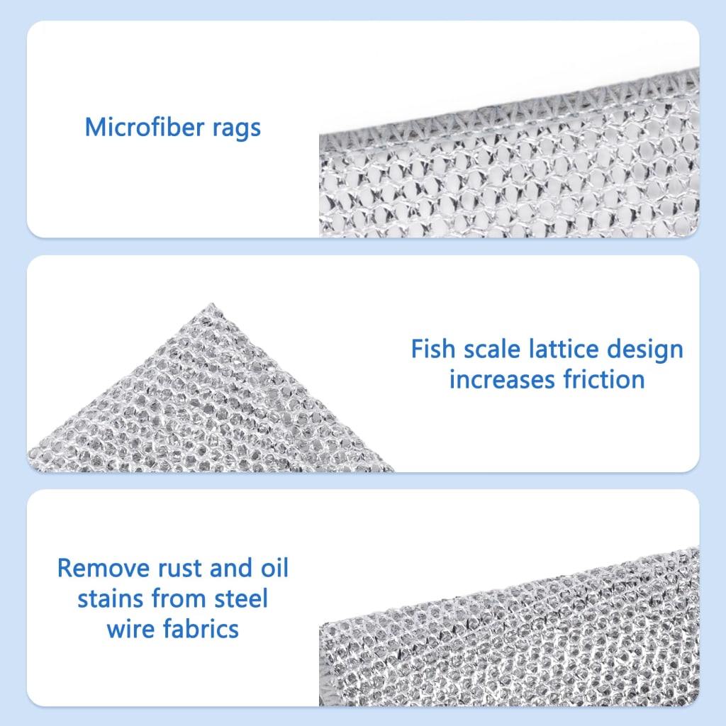 Reusable Diamond Weave Scrubber Cloths